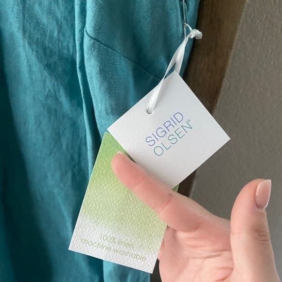 NWT - Sigrid Olsen 100% dress with high neck XS - Picture 4 of 5